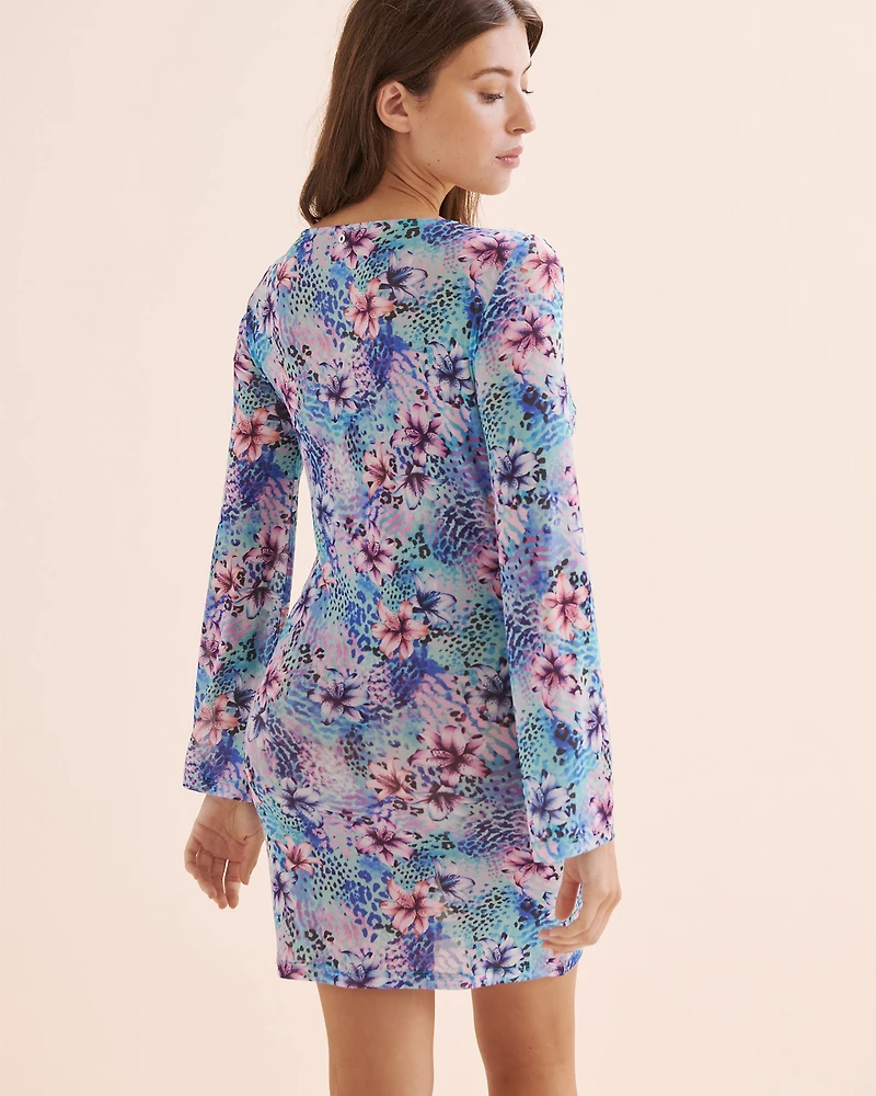 Fishnet long Sleeve Dress