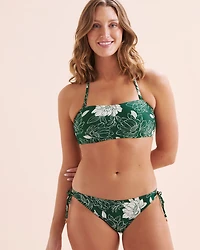Haut de bikini bandeau floral