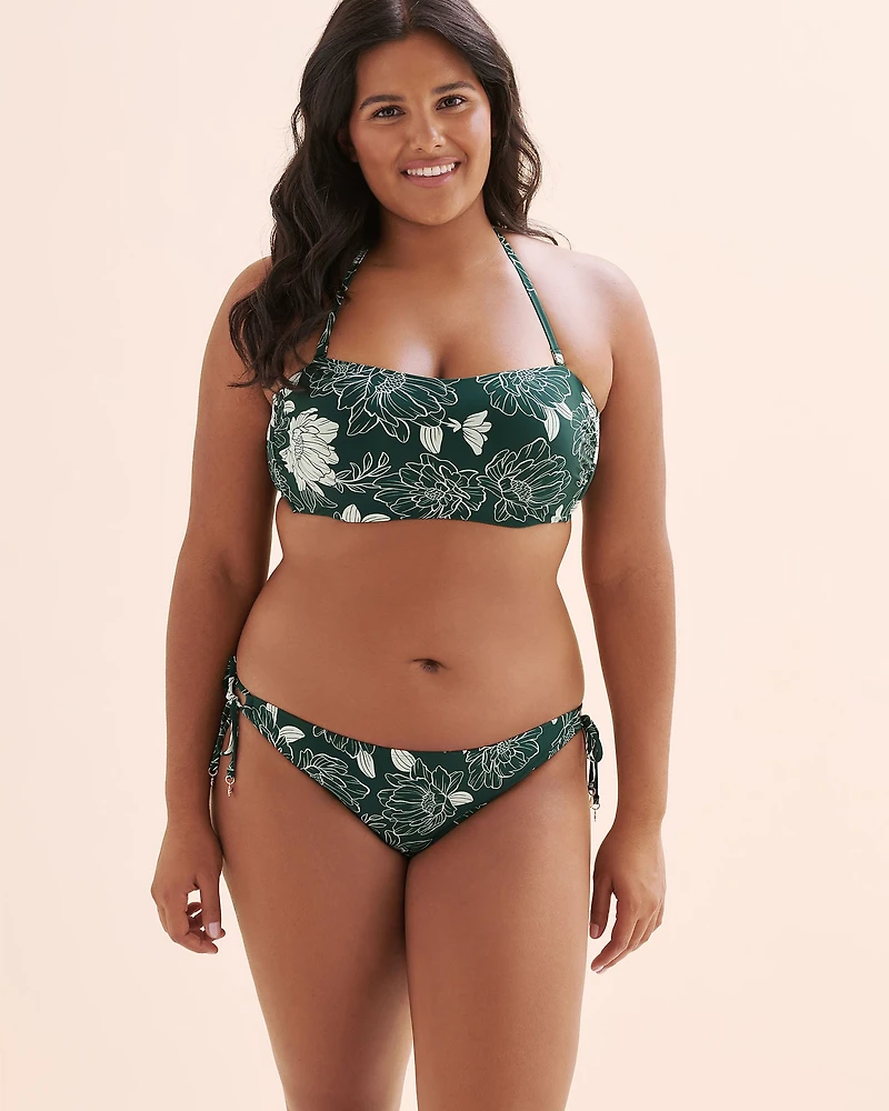 Haut de bikini bandeau floral