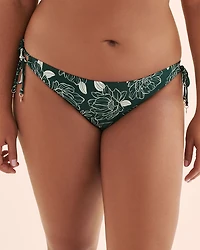 Floral Low-Rise Brazilian Bikini Bottom