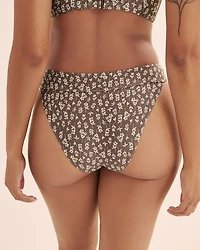 Floral Mid-Rise Cheeky Bikini Bottom