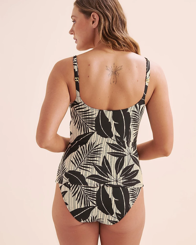 Island Time Scoop Neck Tankini Top