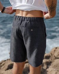 Linen Blend Beach Short