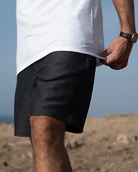 Linen Blend Beach Short