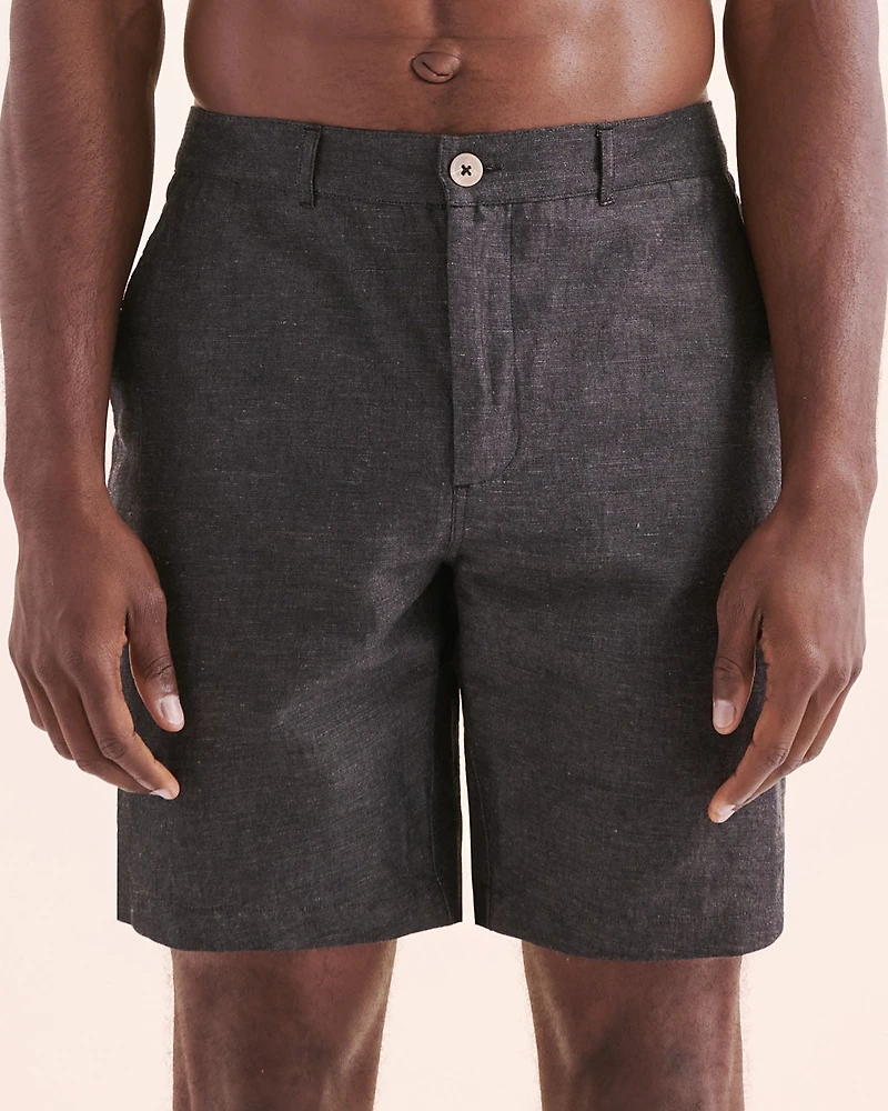 Linen Blend Beach Short