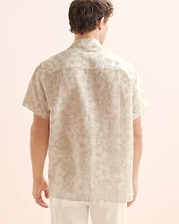 Linen Blend Short Sleeve Shirt
