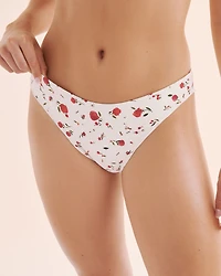 Bas de bikini volanté Rosy Bliss