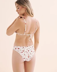 Haut de bikini triangle volanté Rosy Bliss