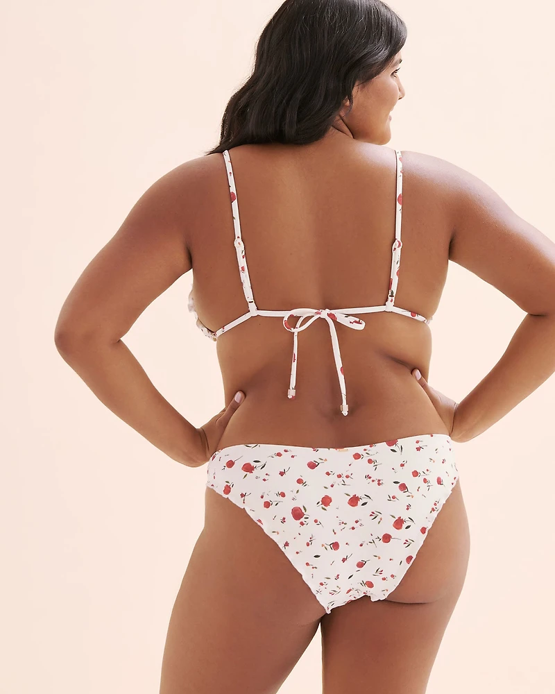 Haut de bikini triangle volanté Rosy Bliss
