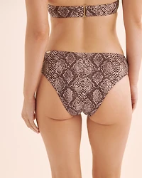 Bas de bikini échancré taille mi