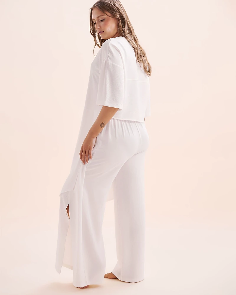 Short Sleeves Front Tie Cover Up Shirt