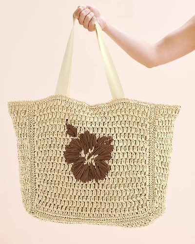 Straw Beach Tote Bag