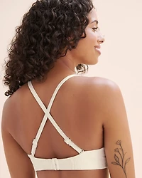 Textured D Cup Bandeau Bikini Top