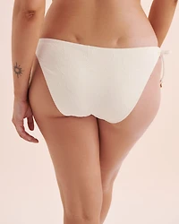 Textured Low-Rise Bikini Bottom