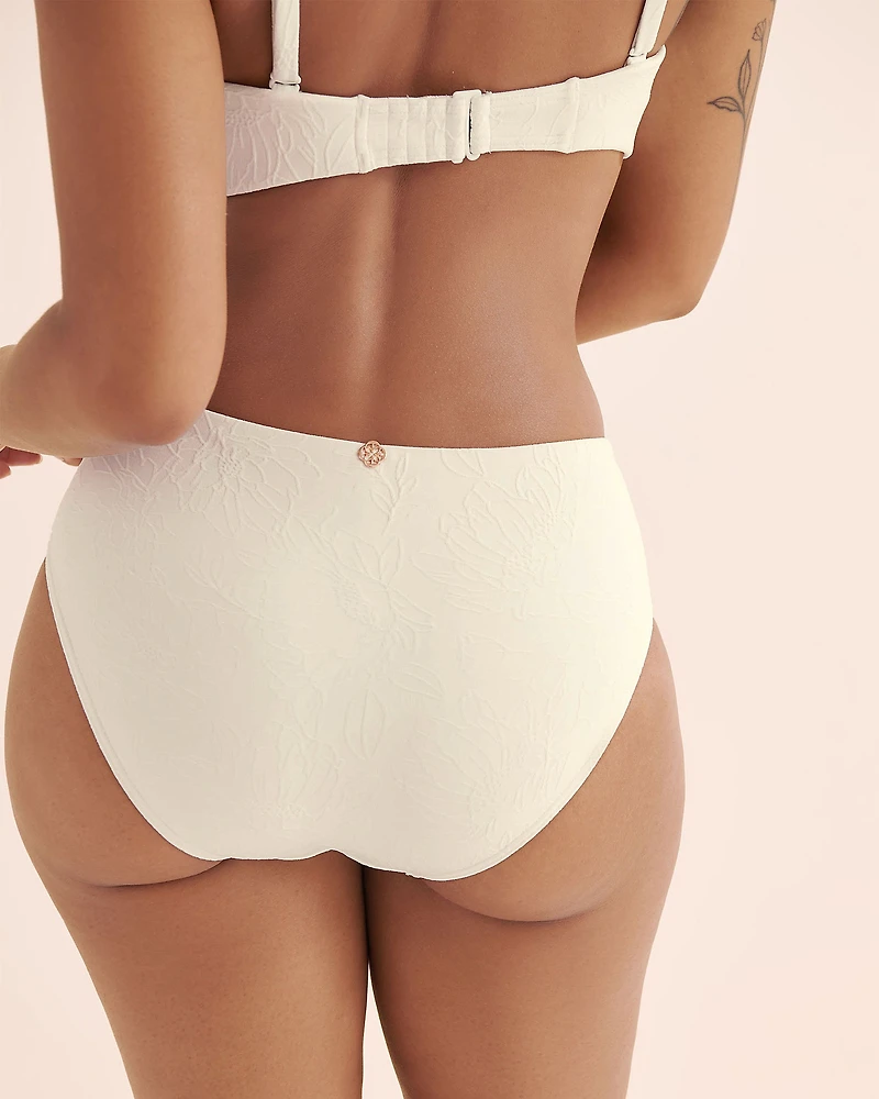 Textured Mid-Rise Bikini Bottom