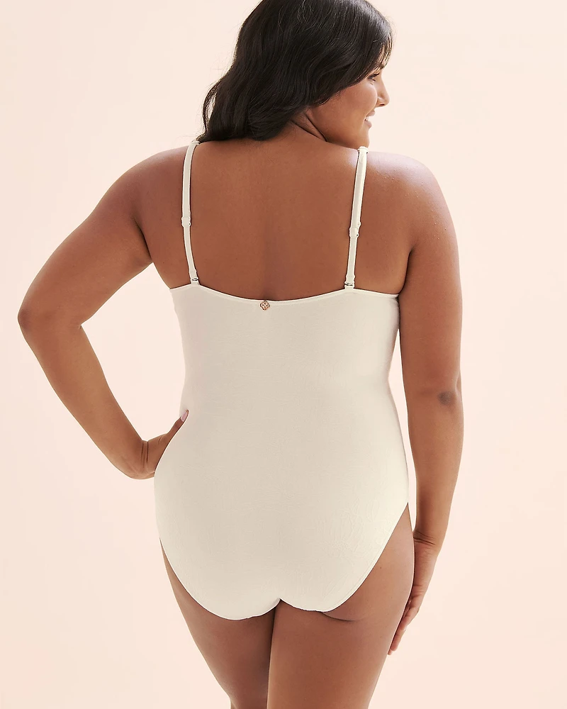 Textured One-Piece Swimsuit