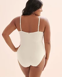 Textured One-Piece Swimsuit
