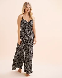 Combinaison en gaze floral