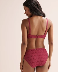 Haut de bikini bandeau bonnet D texturé