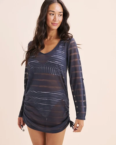Striped V Neck Tunic