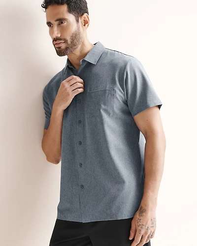 Chemise à manches courtes hybride