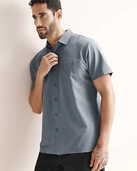 Chemise à manches courtes hybride