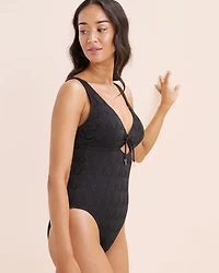 Maillot une-pièce textur