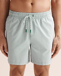 Long Liner Seersucker Volley Swimsuit