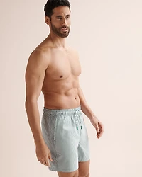 Long Liner Seersucker Volley Swimsuit