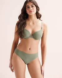 Crochet Underwire Plunge Bikini Top