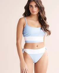 Haut de bikini bralette côtelée