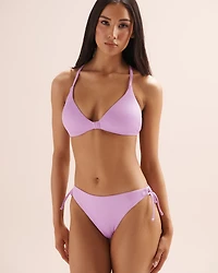 Haut de bikini bralette côtelée
