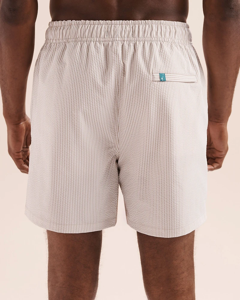 Maillot volley seersucker 6'' avec doublure compressive