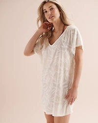 Tunique au motif feuillage