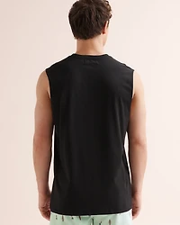 Camisole à col rond imprimé planche de surf