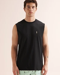 Camisole à col rond imprimé planche de surf