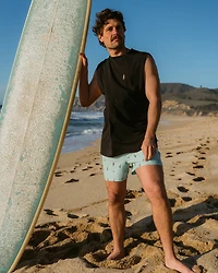 Camisole à col rond imprimé planche de surf