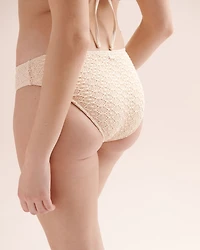 Crochet Hipster Full Coverage Bikini Bottom
