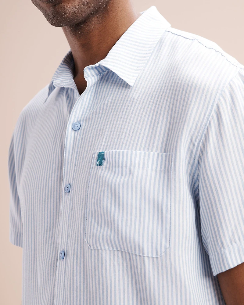 Chemise à manches courtes rayures