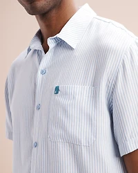 Chemise à manches courtes rayures