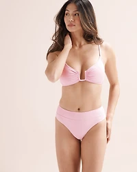 Haut de bikini bralette côtelé