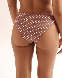 Bas de bikini taille basse cheeky côtel