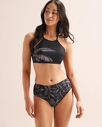 Haut de bikini bralette encolure haute