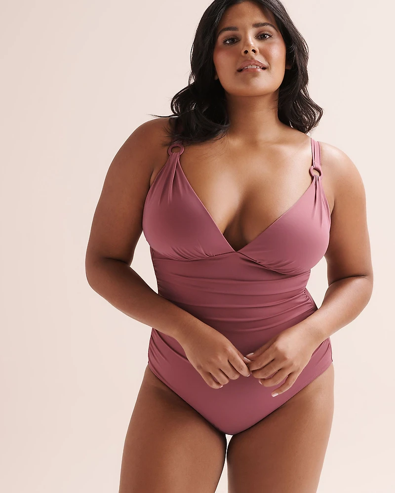 Maillot une-pièce plongeant gainant