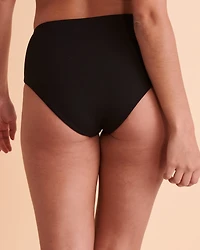 Bas de bikini réversible taille mi-haute JADE BLACK