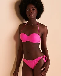 Bas de bikini plissé cheeky