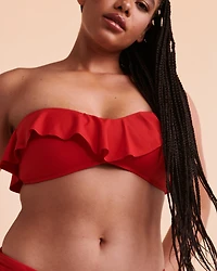 Haut de bikini bandeau à volants KORE