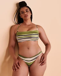 SUN STRIPE DD Cup Bandeau Bikini Top