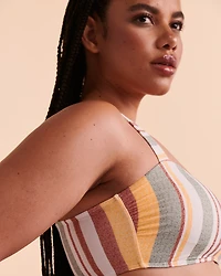 IRREGULAR STRIPE Bralette Bikini Top