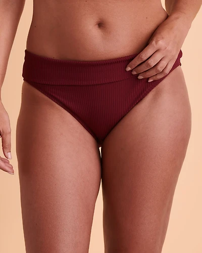 WALK THE LINE Foldable Waistband Bikini Bottom